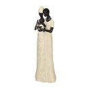 Statua resina donne africane con bambino cm 13