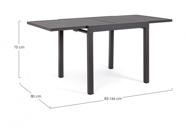 Tavolo All. Pelagius 83-166X80 Antr Yk13