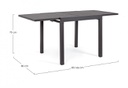 Tavolo All. Pelagius 83-166X80 Antr Yk13