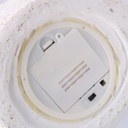 Teiera ceramica bianco con fiori cmø15h18