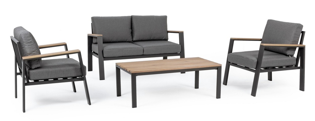 Set salotto giardino Belmar naturale-antracite