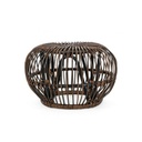 Tavolino Pouf per esterno in rattan Marrone DORADAL diametro 65x h44 cm