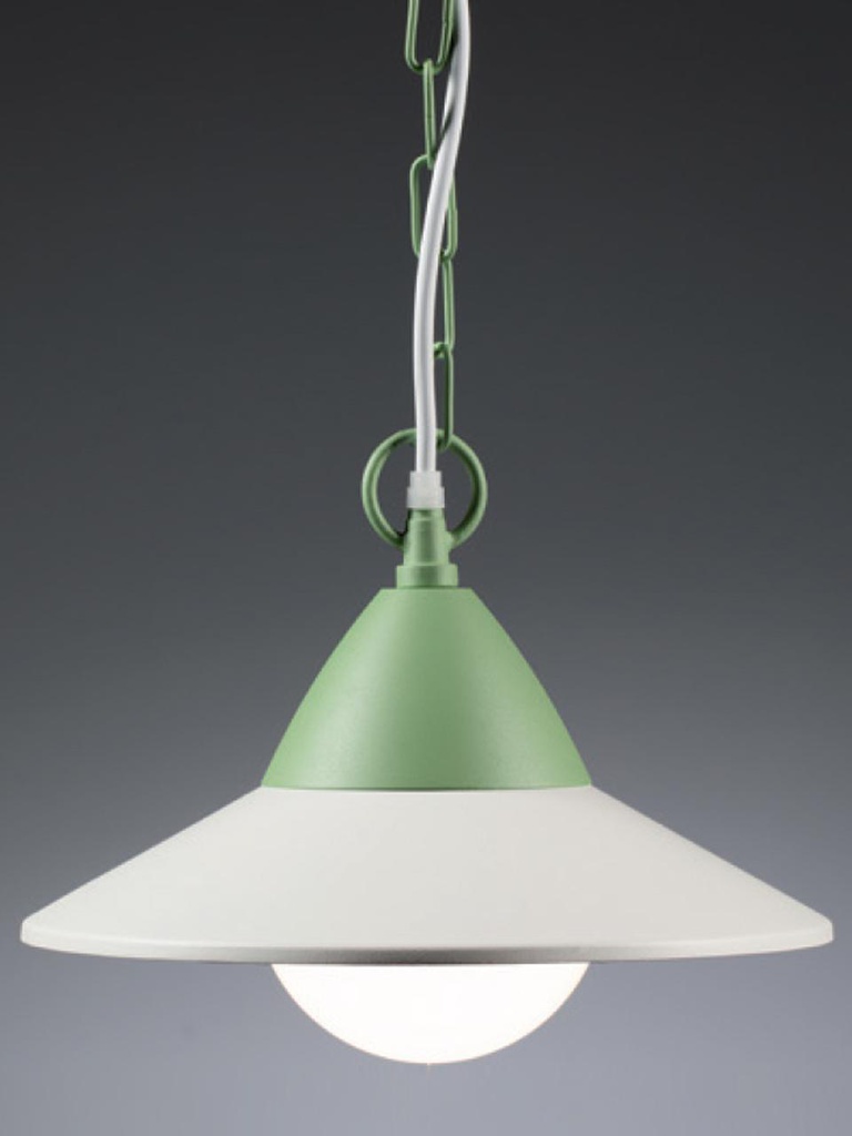 Applique in alluminio e metallo, diffusore in termoplastico opalino, consumo 20W, flusso luminoso nominale 2050 lumen, flusso luminoso reale 1430 lumen, classe di efficienza energetica F, temperatura di colore 3000°K - 4000°K - 6500°K, illuminazione con 48 LED SMD 2835, alimentazione 230V, classe di protezione IP54, potenza massima lampade 20W biancoverde