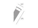 Applique in alluminio pressofuso, diffusore in termoplastico opalino, 9W, 920 lumen, luce naturale, IP65 grafite