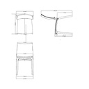 Sedia corallo ergonomica 46,4x53,9x84,5