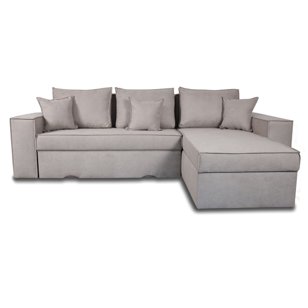 Divano angolare tortora 250x180 cm