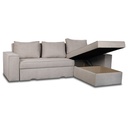 Divano angolare tortora 250x180 cm