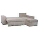 Divano angolare tortora 250x180 cm