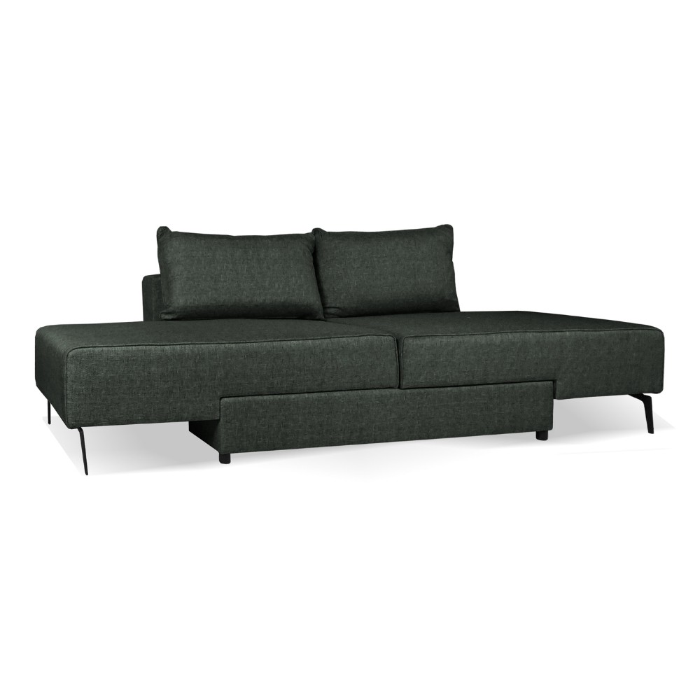 Divano letto angolare verde oliva 205x170