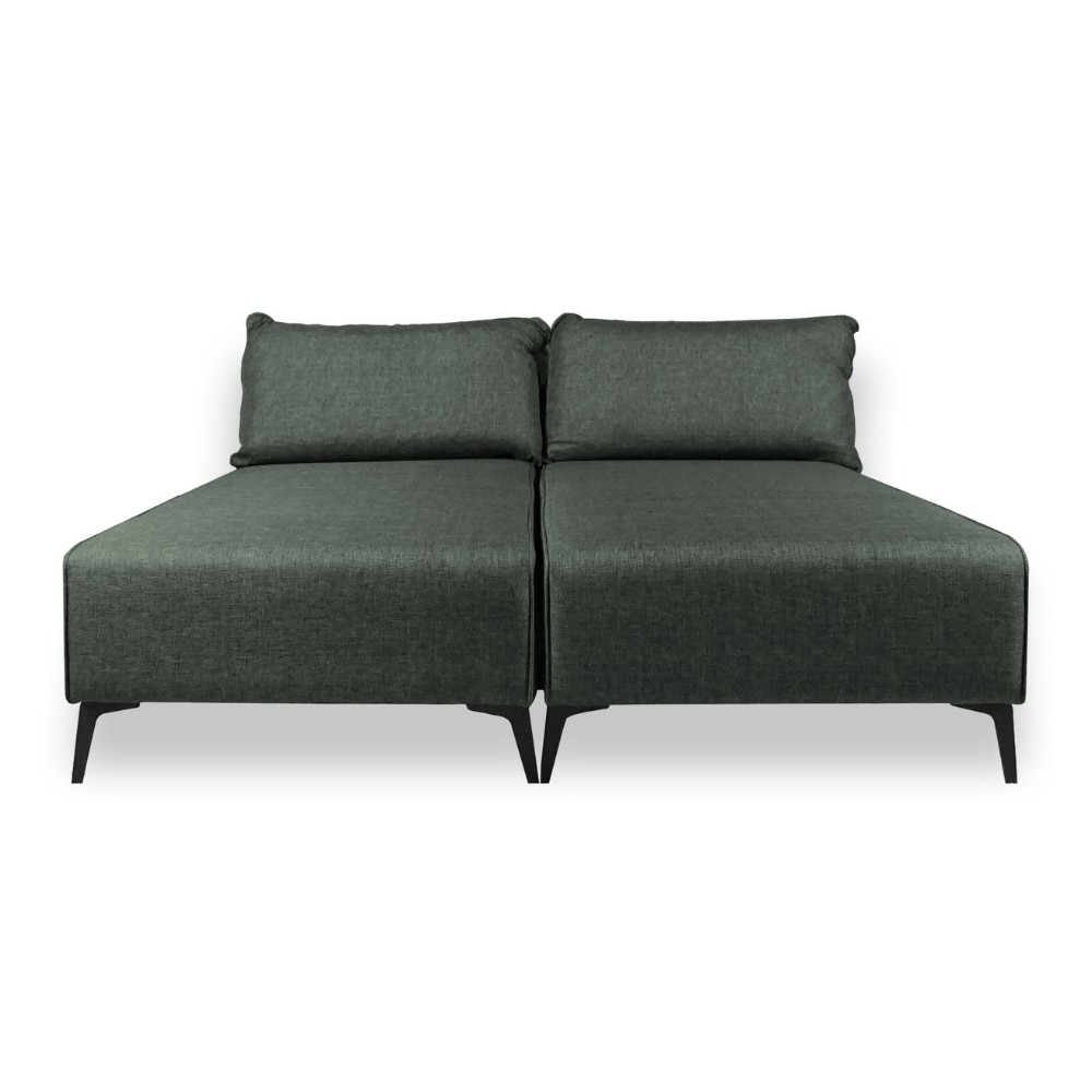 Divano letto angolare verde oliva 205x170