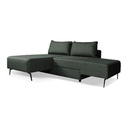 Divano letto angolare verde oliva 205x170