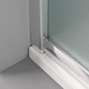 Box doccia semicircolare 90x90 cm cristallo opaco