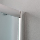 Box doccia semicircolare 90x90 cm cristallo opaco
