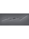 Arvin plafoniera led bacchette orientabili nera retro-illuminata rgb con telecomando multifunzione l. 245cm Moderno LED