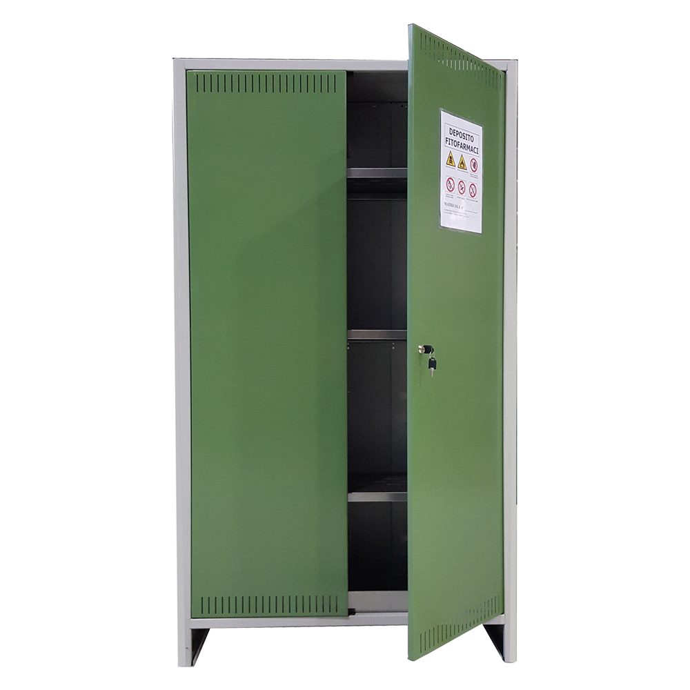 Armadio Deposito Fitofarmaci 'Pratiko' 2 Ante - Cm 100 X 40 X H 179,5 Alto