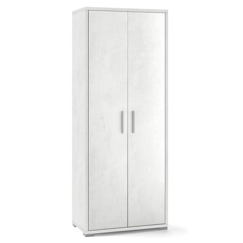 Armadio multiuso due ante Bianco Ossido 71x41x h182 cm