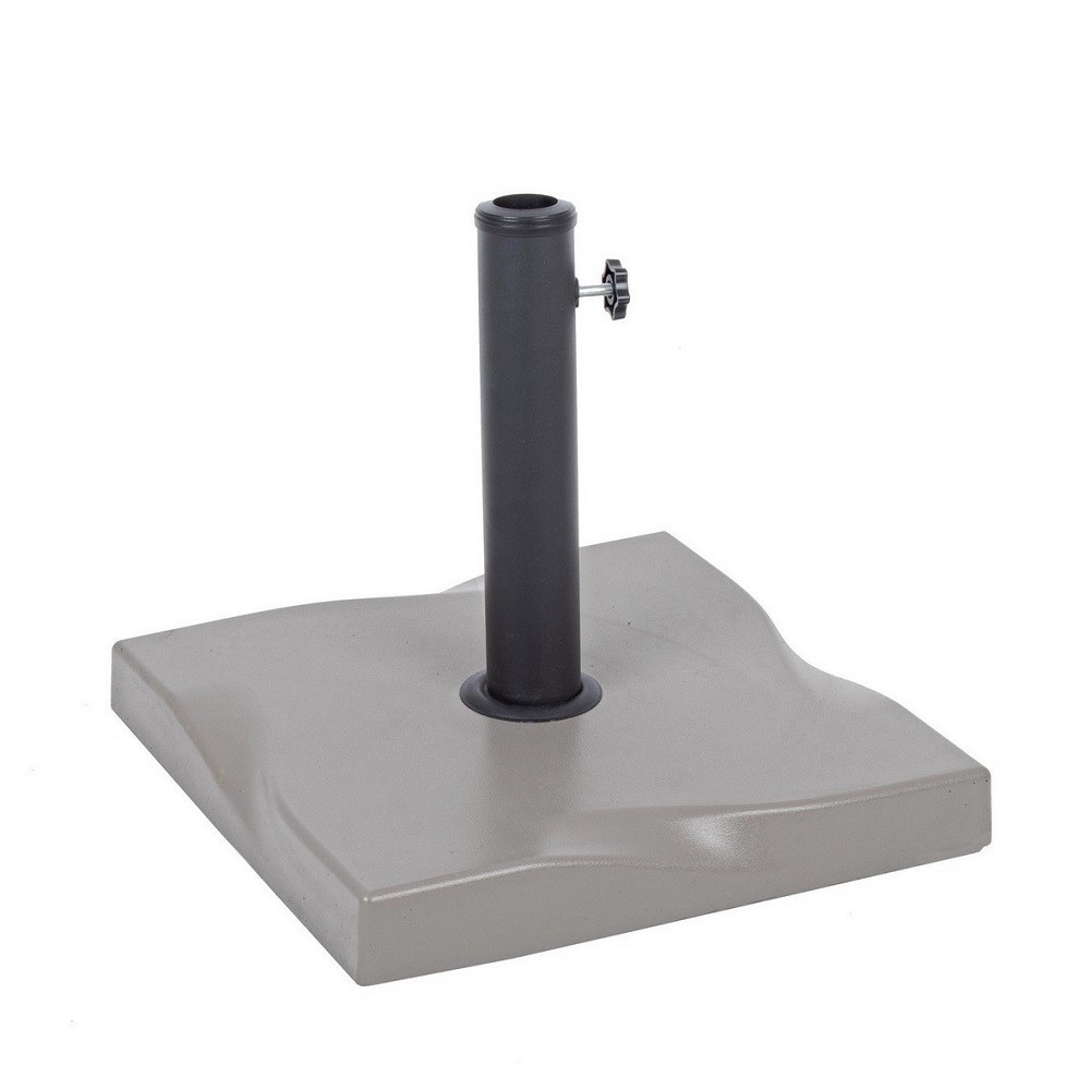 Base ombrellone quadrata cemento Salonicco 25 kg  cm 44,5 x 44,5 x 37,5
