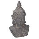 Buddha resina grigio cm 24