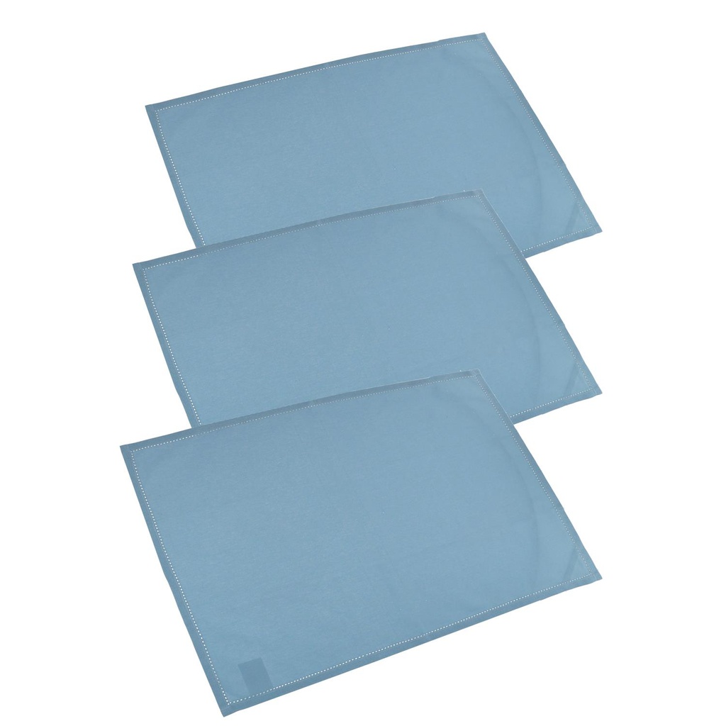 Canovaccio set 3 pezzi juliette blu cm 50x70