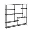 Mensola in acciaio stile Urban Antracite sei ripiani MORIZ 105,5x16,5x h105