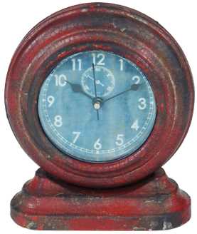 Orologio mini legno rosso ea-0721 cm. 12