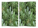 Paravento stampa 3 ante foglie verde cm 120,6x2,5xh180,6x2,5xh180