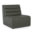 Poltrona in legno moderna effetto pelle verdone stile design