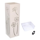 Portaombrelli metallo crema soffioni quadro cm15,5x15,5h49