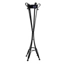 Posacenere a stelo metallo nero cm 34x34h116 da esterno