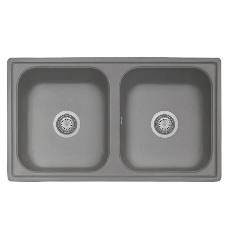 Samet Lavello 86x50 2 vasche Granitovero862vcrp croma