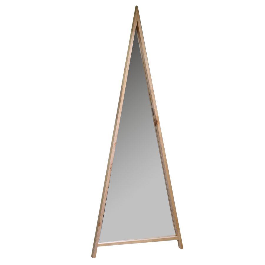 Specchio legno triangolo cm 67x4h170