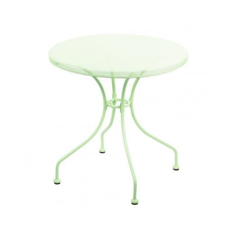 Tavolo per esterno in ferro battuto rotondo Verde NETTY diametro 70x h71 cm