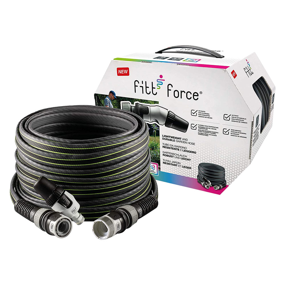 Tubo Per Giardino In Kit 'Force' 35 Mt. - Grigio