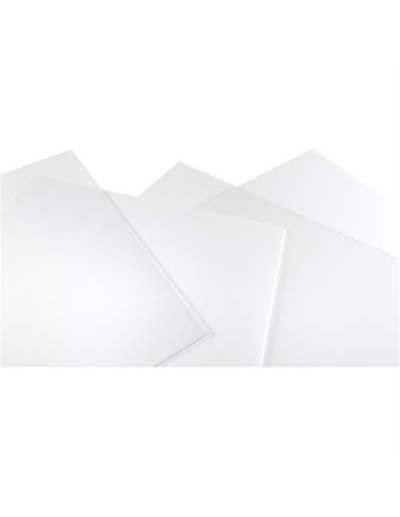 Vetro sintetico rigido polistirolo trasparente cm 50x125 spessore mm 4.