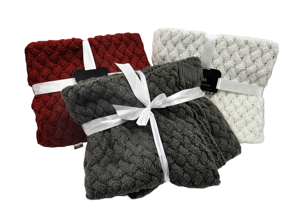 Coperta Grigio Scuro Ixia 127 x 152 cm