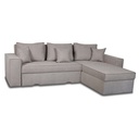 Divano angolare tortora 250x180 cm