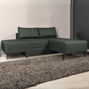 Divano letto angolare verde oliva 205x170