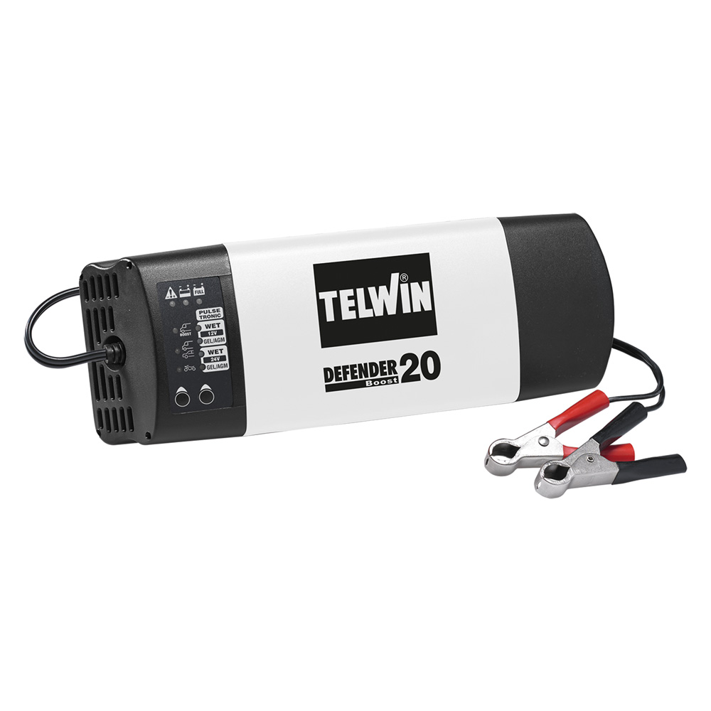  Caricabatterie Defender 20 Boost 12-24V - 8-4Ah Telwin