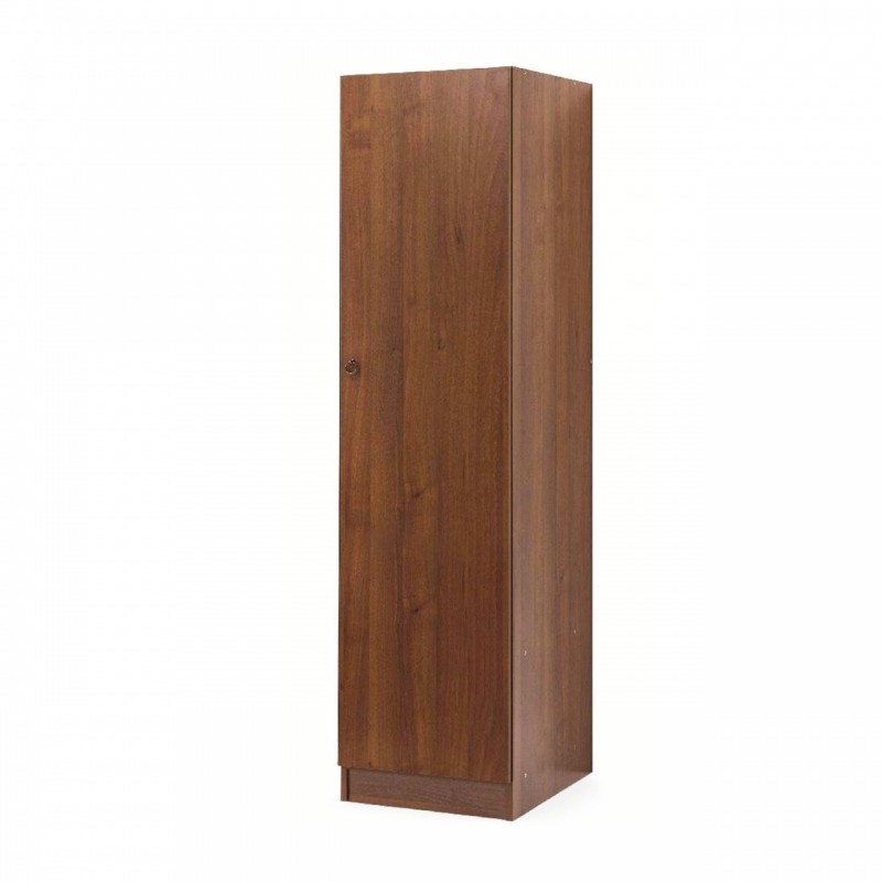 (2c) Armadio componibile per camera 1 anta Noce Antico Cm 45x60xH 180