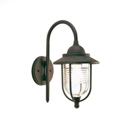 [SOV100/11] Applique con struttura in pressofusione di alluminio colore ruggine 27xh.35 cm