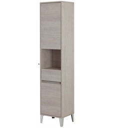 [BR606026] Armadio Portasciugamani due ante ed un cassetto Rovere chiaro 40x35x h183 cm