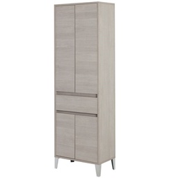 [BR606112] Armadio Portasciugamani quattro ante Rovere chiaro 60x35x h183 cm