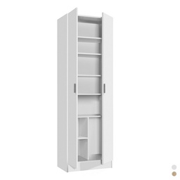 [DFLEX-140-F100-RC180] Armadio multiuso a più ripiani cm 180x58x37 rovere canadian