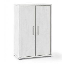 [ODB270OSOSK] Armadio multiuso due ante Bianco Ossido 71x41x h110 cm