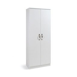 [A10146] Armadio scarpiera bianco mobile due ante multiuso 6 ripiani cm182x71x38
