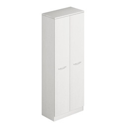 [AZ896278] Armadio scarpiera multiuso bianco due ante con portascope cm h182x71x38