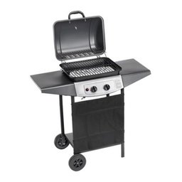 [1917303] Barbecue a gas e roccia lavica Double Cooking System OmpaGrill 4936 98x43x h100 cm