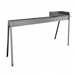 [CAN1020] Barbecue cuocispiedini in ferro Torino 100 + 40 kit paratia griglia
