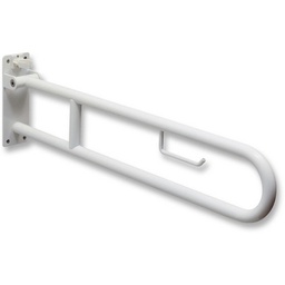 [DFLEX-151-3401] Barra di sostegno ribaltabile con portacarta igienica cm. 85