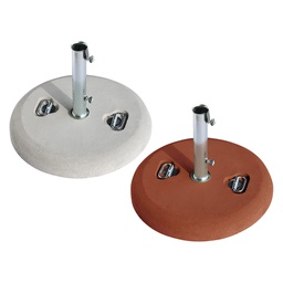 [DFL6130782] Base Per Ombrellone In Cemento Florida Ø Cm. 55 - Col. Rosso